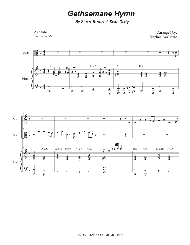 Gethsemane Hymn (arr. Stephen DeCesare)