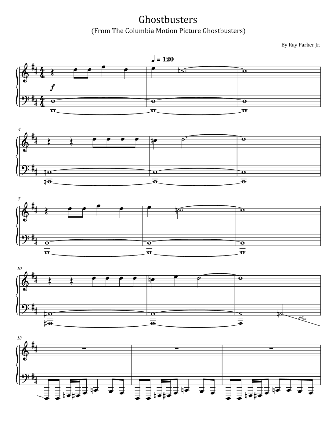 Ghostbusters (arr. poon)
