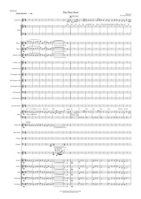 The First Noel Female Vocal, Choir and Pops Orchestra. Key of Bb (arr. Daryl McKenzie)