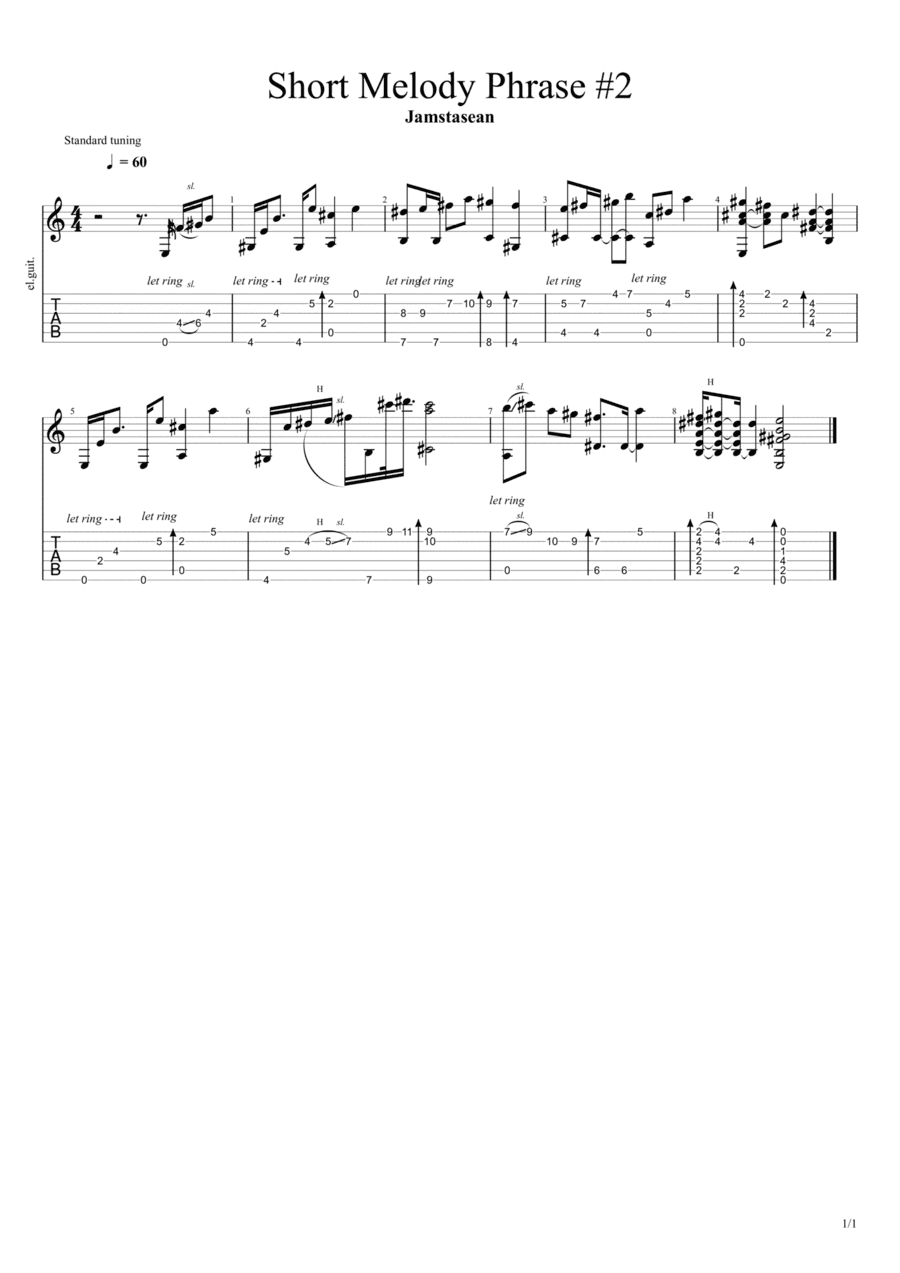 Short Melody Phrase #2