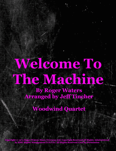 Welcome To The Machine (arr. Jeff Tincher)