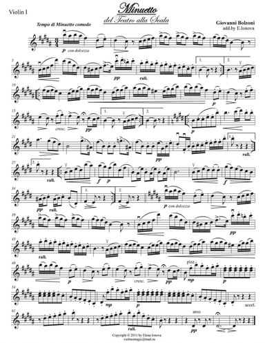 Minuetto for Strings (arr. Elena Ionova)