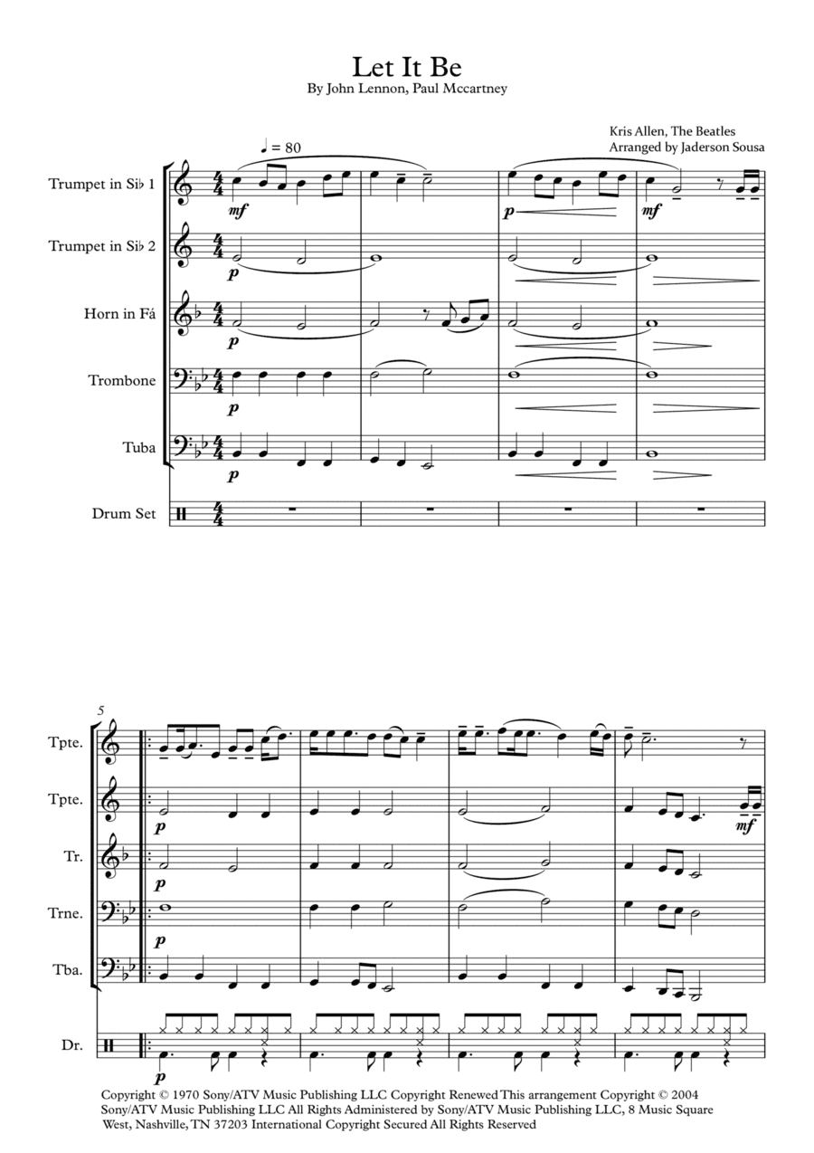 Let It Be (arr. Jaderson Sousa)