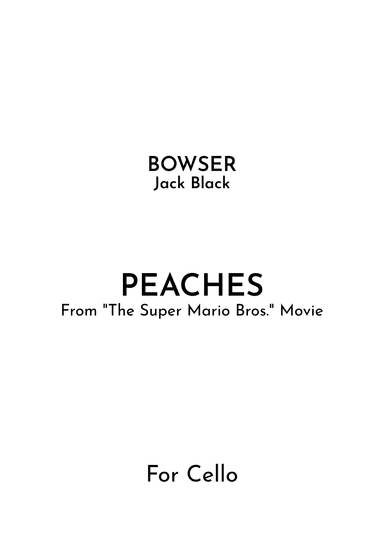 Peaches (arr. Jireh J.)