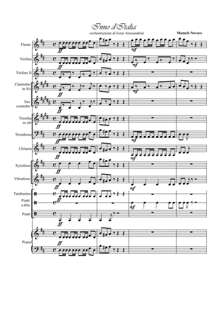 Inno d'Italia (arr. E.Alessandrini)