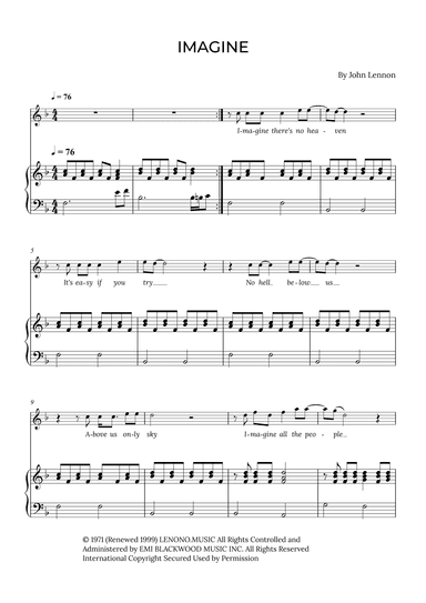 Imagine (arr. Alex Nunes Rodrigues)