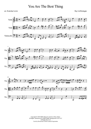 You Are The Best Thing (arr. Katerina Anne Lewis)