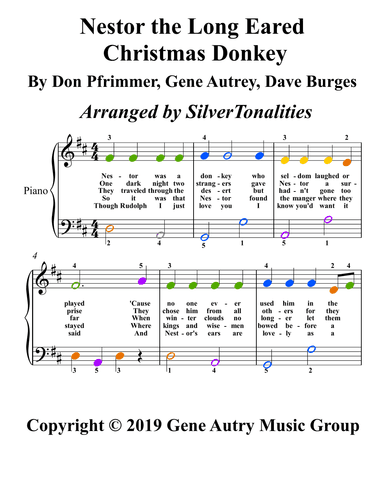 Nestor, The Long-eared Christmas Donkey (arr. SilverTonalities)