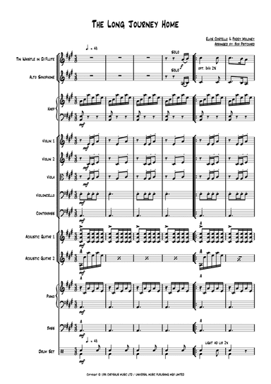 The Long Journey Home (Tin Whistle & Strings) (arr. Bob Pritchard)