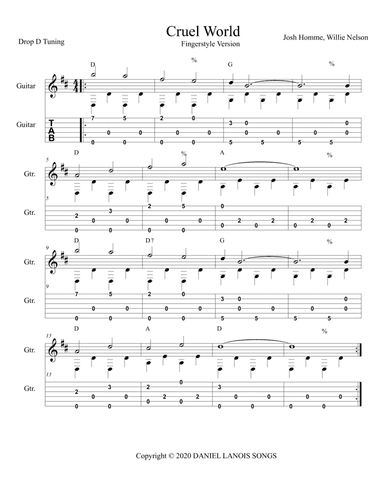 Cruel World (arr. The Real Boss Hos Publishing)