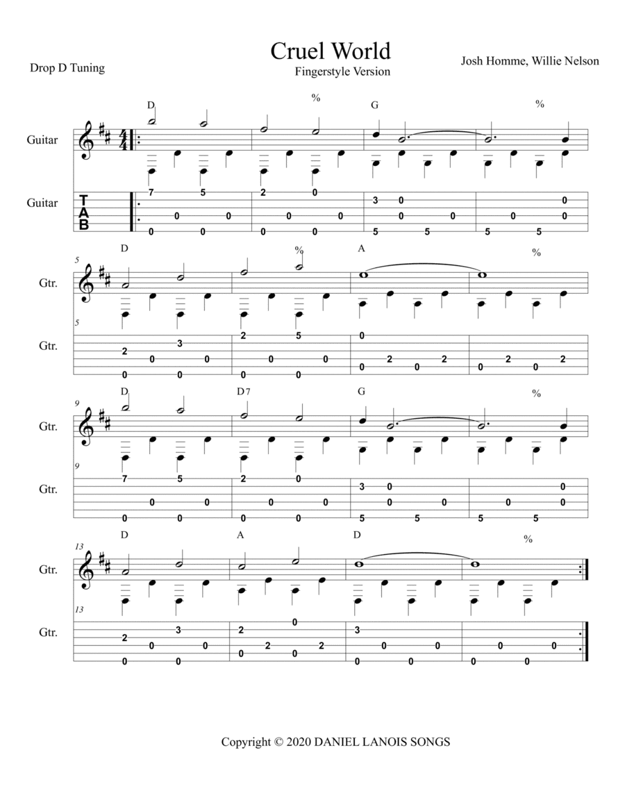 Cruel World (arr. The Real Boss Hos Publishing)