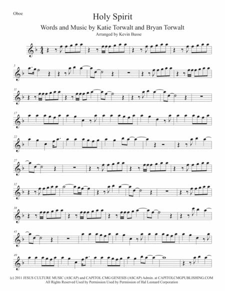 Holy Spirit (arr. Kevin Busse)