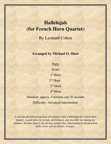 Hallelujah (arr. Michael O. Shaw)
