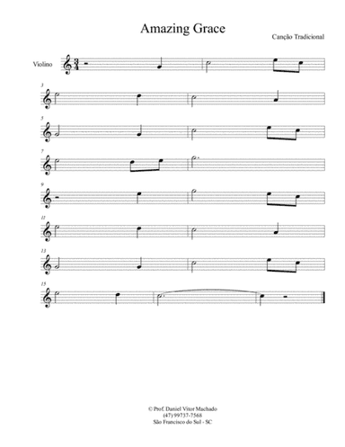 Amazing Grace (arr. Daniel Machado)