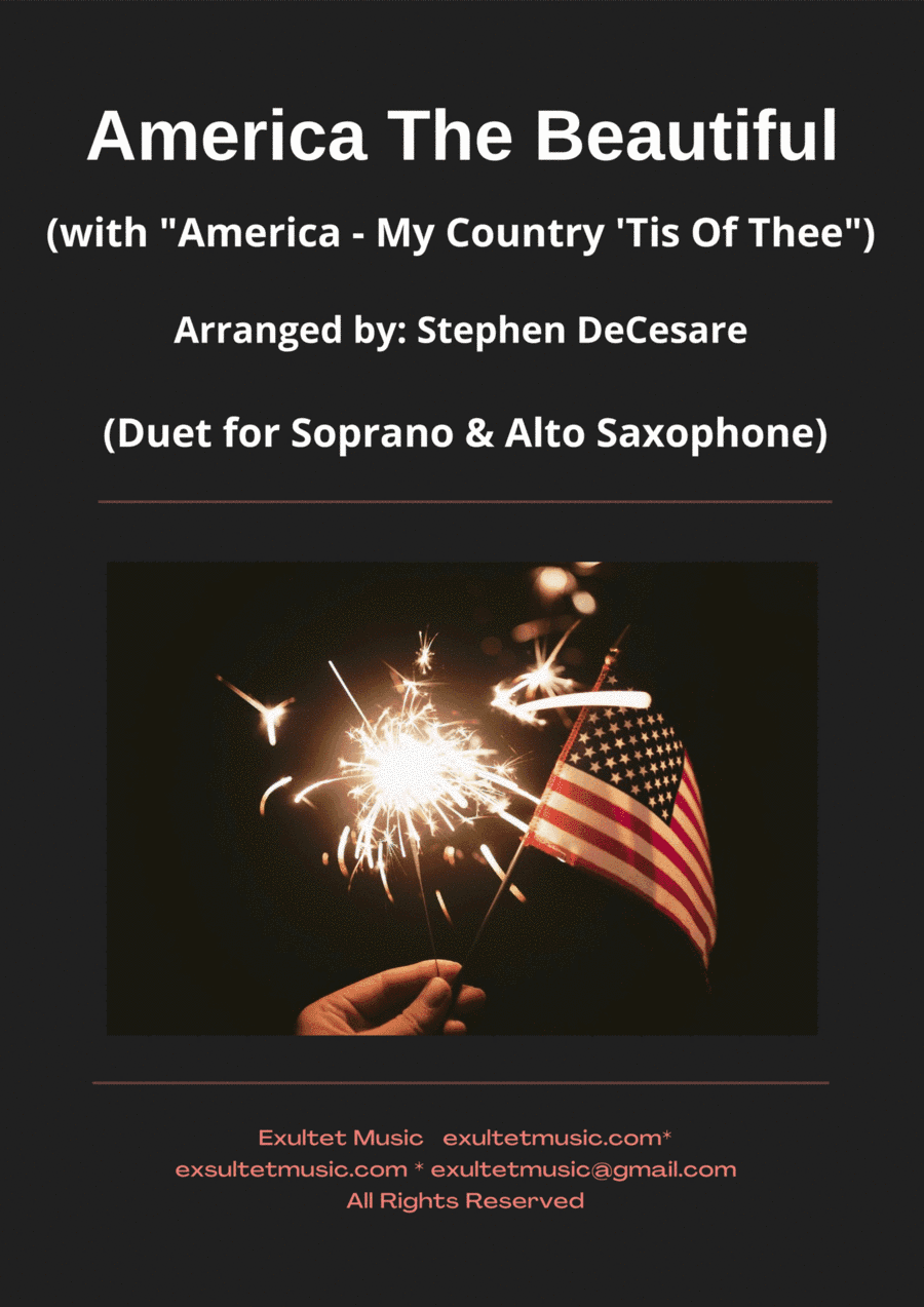 America The Beautiful (with "America") (Duet for Soprano and Alto Saxophone) (arr. Stephen DeCesare)