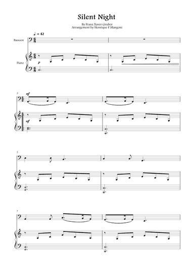 Silent Night (Stille Nacht) (arr. Henrique F Mangoni)