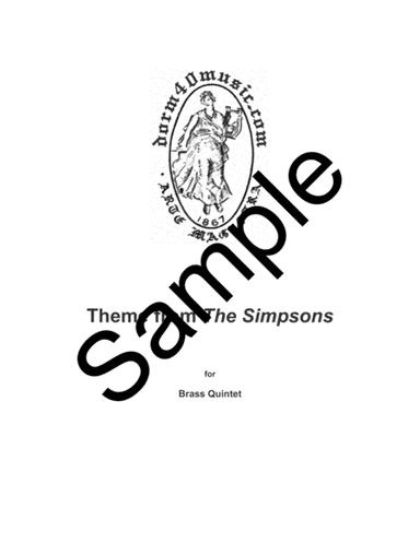 Theme From The Simpsons TM  from the Twentieth Century Fox Television Series THE SIMPSONS (arr. Dorm 40 Music)