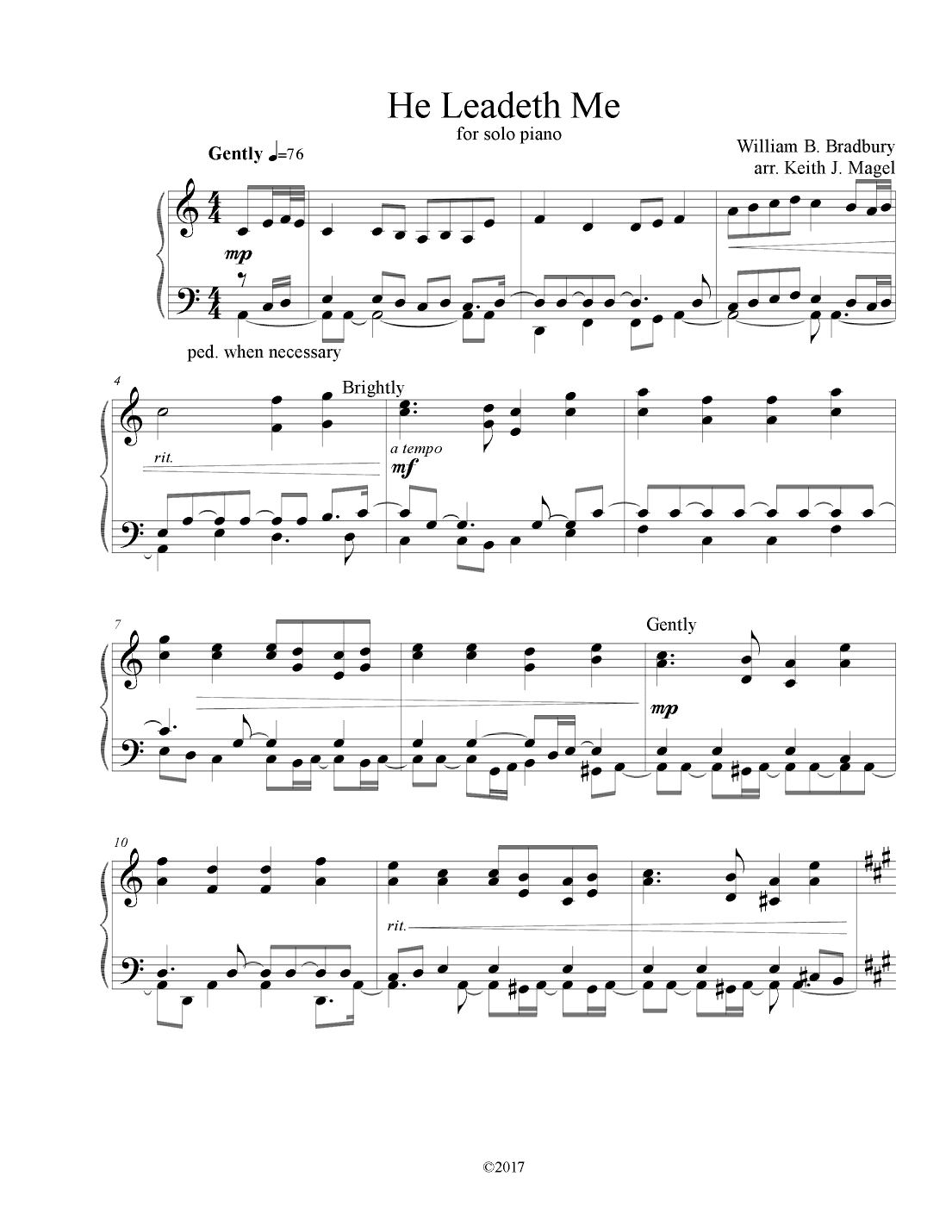 He Leadeth Me III (arr. Keith James)