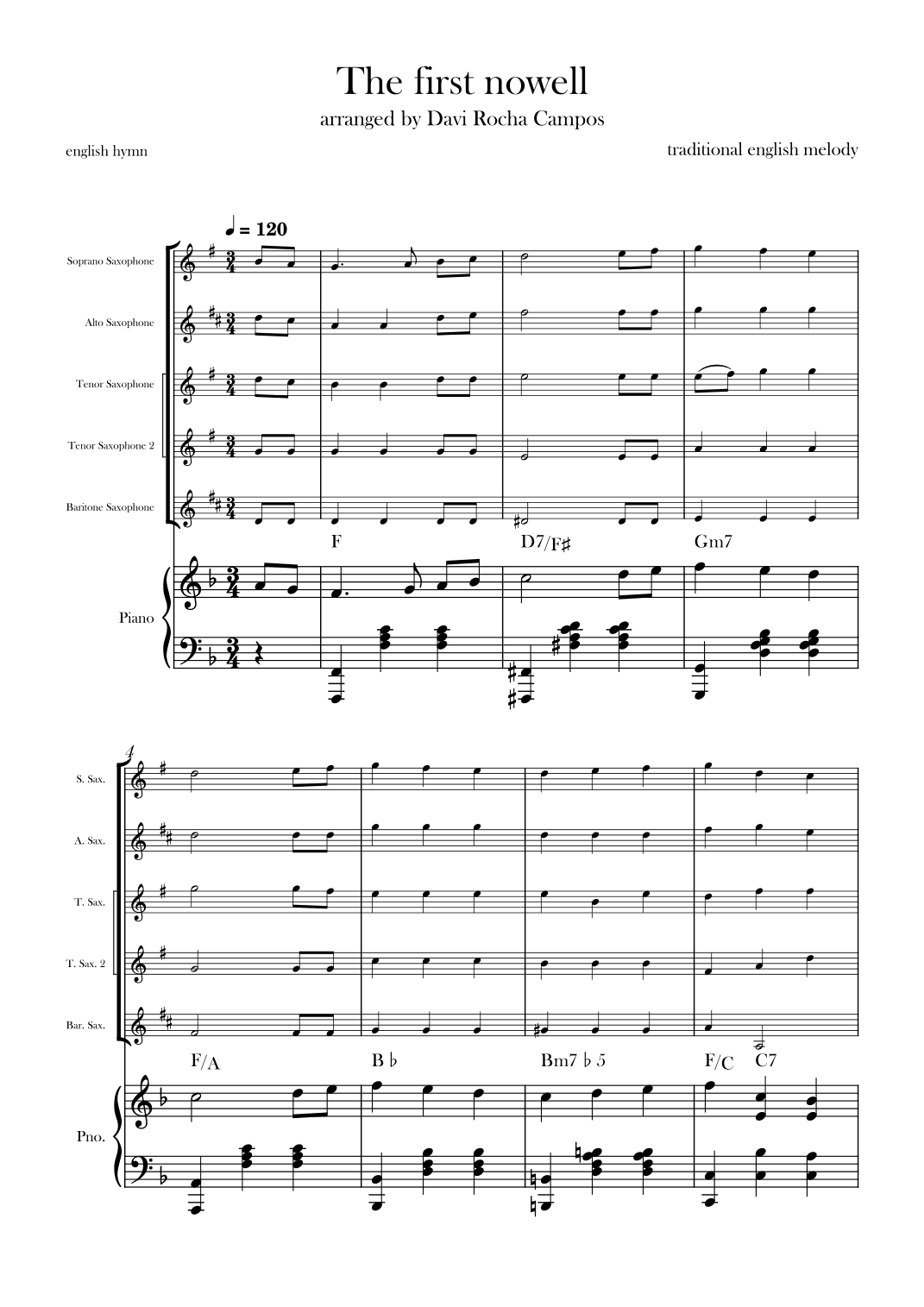 The First nowell (arr. Davi Rocha Campos)