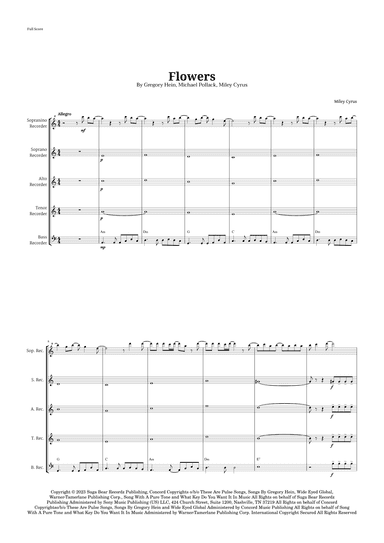 Flowers (arr. Langanho)