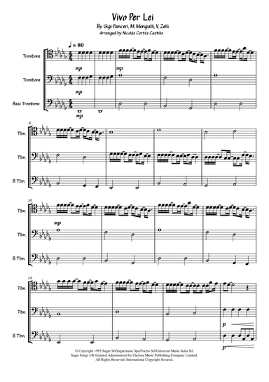 Vivo Per Lei (arr. Nicolás Cortés Castillo)