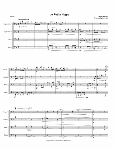 Le Petite Negre (arr. Art Leiby)