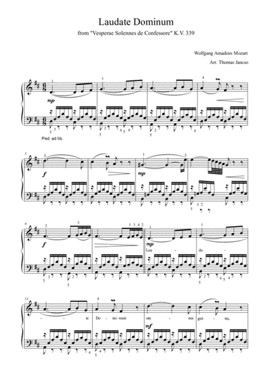 Laudate Dominum (arr. Thomas Jancso)