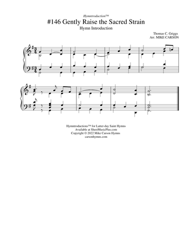"Hymntroductions" for Latter-day Saint Sacrament Hymns (arr. Mike Carson)