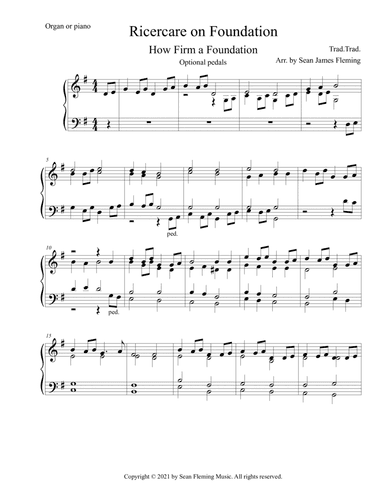 Ricercare on How Firm a Foundation (Foundation) (arr. Sean James Fleming)