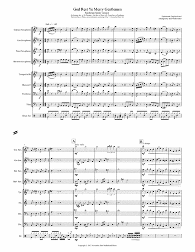 God Rest Ye Merry Gentlemen, Moderate Funky Version (arr. Ben Mulholland)