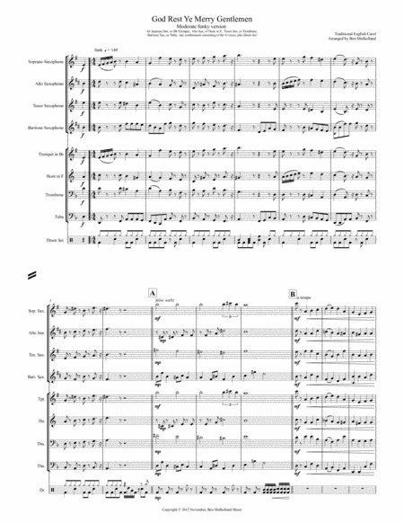 God Rest Ye Merry Gentlemen, Moderate Funky Version (arr. Ben Mulholland)