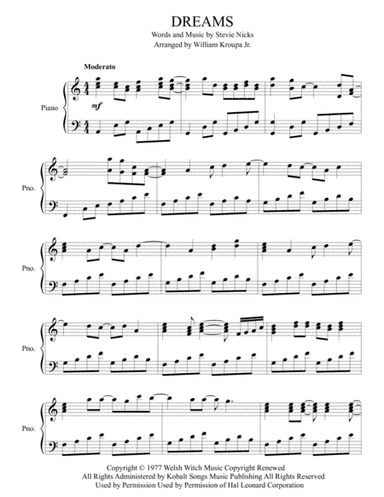 Dreams (arr. William Kroupa Jr.)