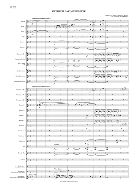 In the bleak midwinter (arr. Andrew Wainwright)
