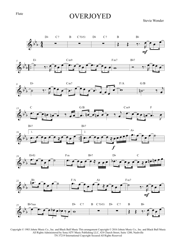 Overjoyed (arr. Leo Silva)