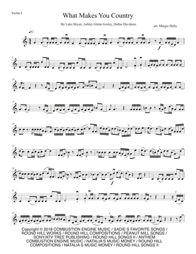 What Makes You Country (arr. Margie Dally)