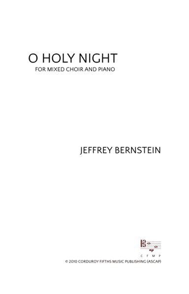 O Holy Night (arr. Jeffrey Bernstein)