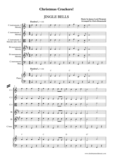 Jingle Bells - easy ensemble (arr. Chris Brammeld)