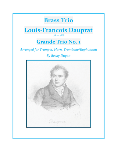 GRANDE TRIO Opus 4, No. 1 (arr. Becky Dugan)