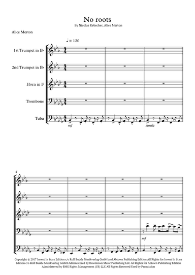 No Roots (arr. Vasyl Falbota)