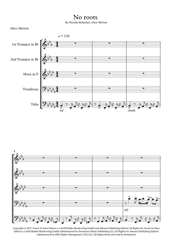 No Roots (arr. Vasyl Falbota)
