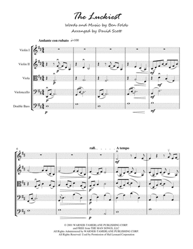 The Luckiest (arr. David Scott)