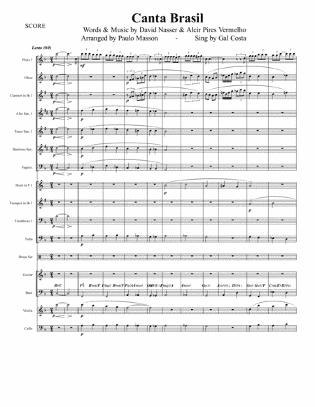 Canta Brasil (arr. Paulo Masson)