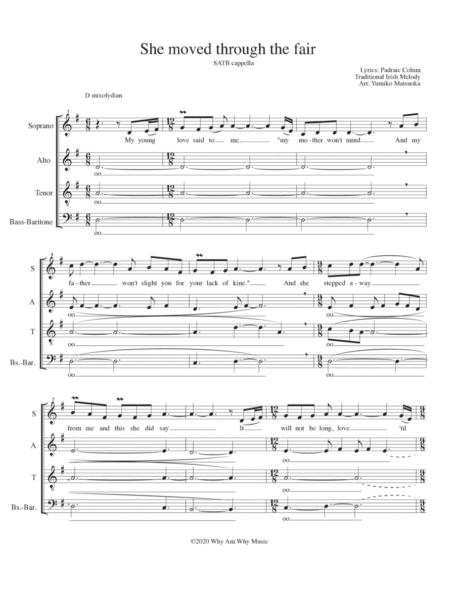 She Moved Through the Fair (arr. Yumiko Matsuoka)
