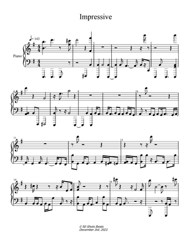 Impressive (arr. Brandon Edward Pugh)