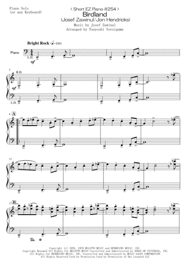 Birdland (arr. Tsuyoshi Yoroiguma)