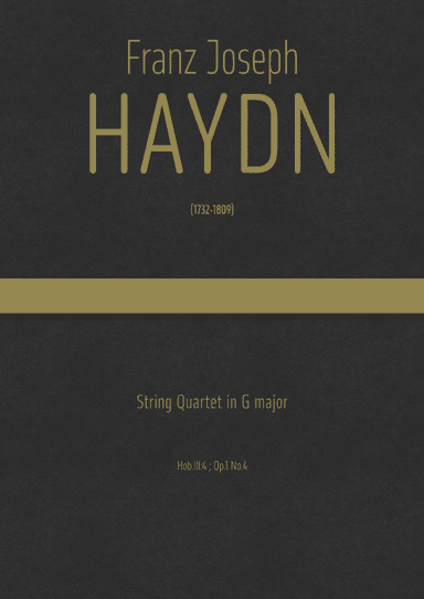 Haydn - String Quartet in G major, Hob.III:4 ; Op.1 No.4 (arr. J.G. Cucó Barber)