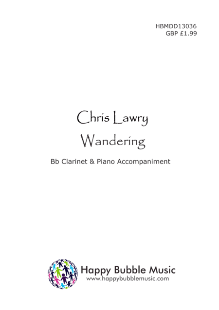 Wandering - for Bb Clarinet & Piano (from Scenes from a Parisian Cafe)