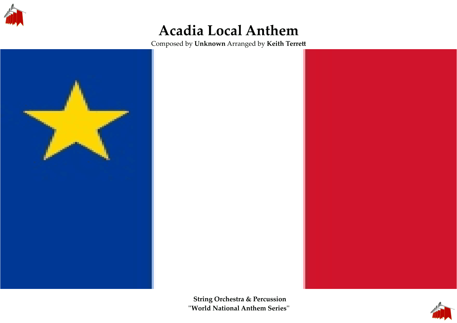 Arcadian Local Anthem for String Orchestra (MFAO World National Anthem Series) (arr. Keith Terrett)