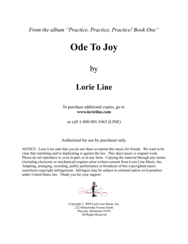 Ode To Joy - EASY! (arr. Lorie Line)