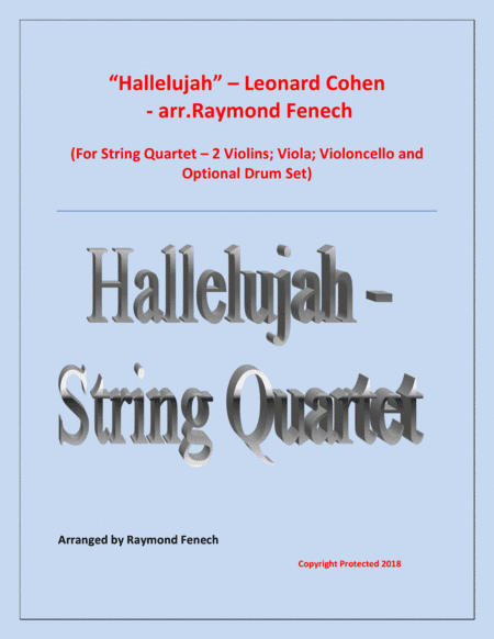 Hallelujah (arr. Raymond Fenech)